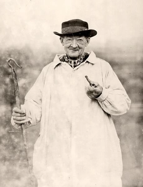 Old Shepherd in Smock, c1931