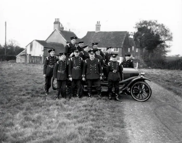 Framed Print : Petworth Fire Brigade - May 1938 Framed Print : Petworth Fire Brigade - May 1938