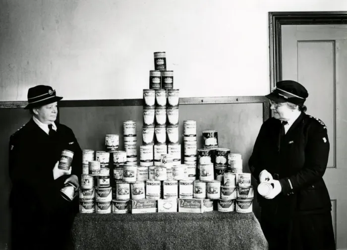 Framed Print : Petworth Food Parcels - about 1948 Framed Print : Petworth Food Parcels - about 1948