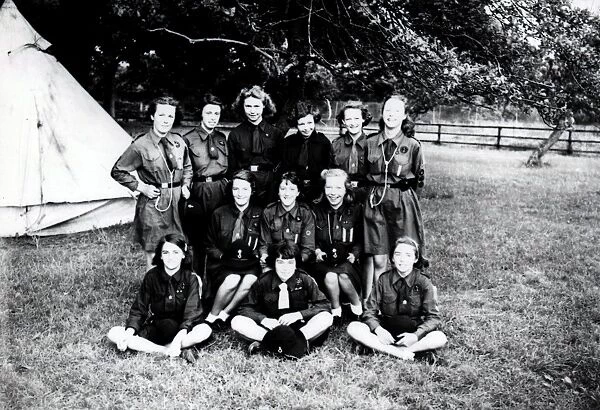Petworth Girl Guides in Camp - August 1941
