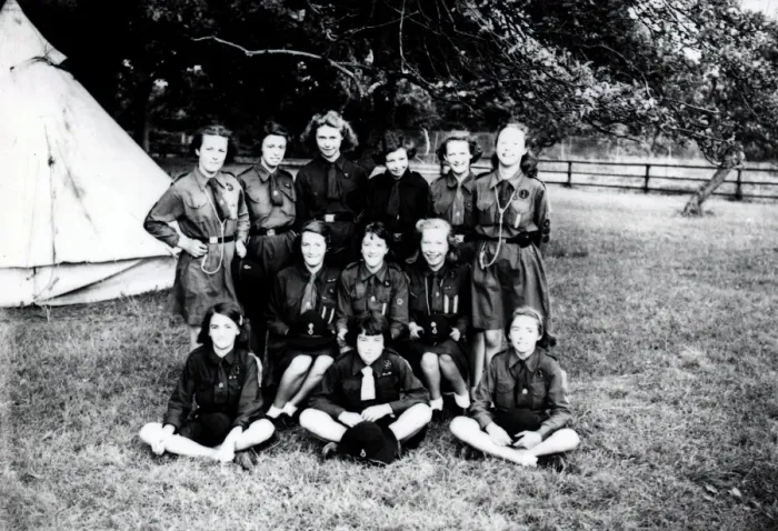 Framed Print : Petworth Girl Guides in Camp - August 1941 Framed Print : Petworth Girl Guides in Camp - August 1941