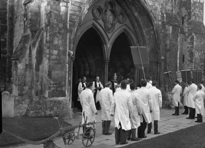 Framed Print : Plough Sunday Procession Framed Print : Plough Sunday Procession