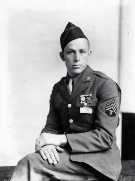 Framed Print : Portrait of a US Army Sergeant - 16 Mar 1944 Framed Print : Portrait of a US Army Sergeant - 16 Mar 1944