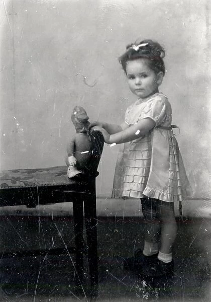 Portrait of a little girl - about 1943