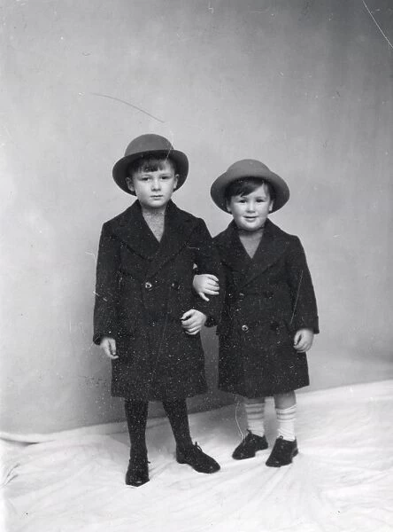 Portrait of two small boys - December 1940