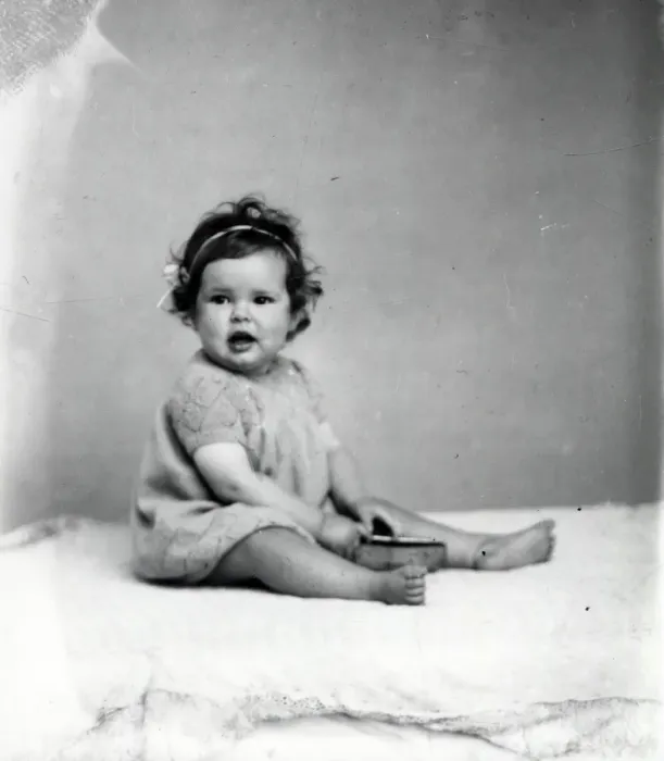 Framed Print : Portrait of a young child - September 1940 Framed Print : Portrait of a young child - September 1940