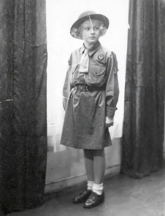 Framed Print : Portrait of a young Girl Guide - 1 December 1943 Framed Print : Portrait of a young Girl Guide - 1 December 1943