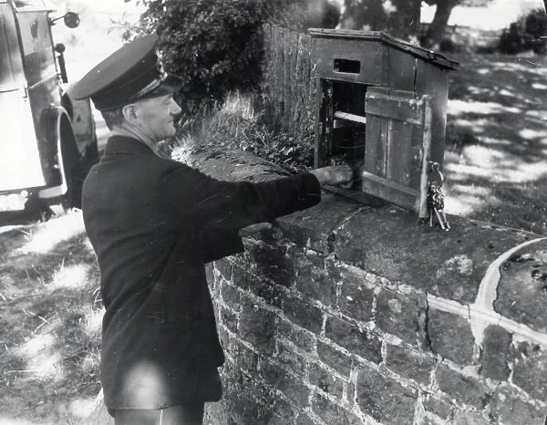 Postman and Postbox - June 1940