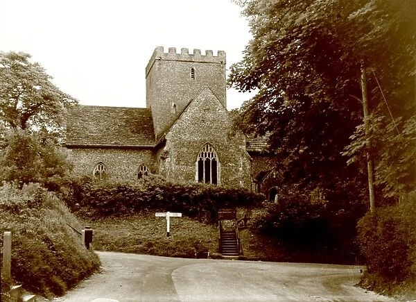 Poynings church, 27 July 1951. George Garland Collection