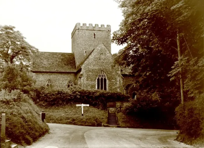 Framed Print : Poynings church Framed Print : Poynings church