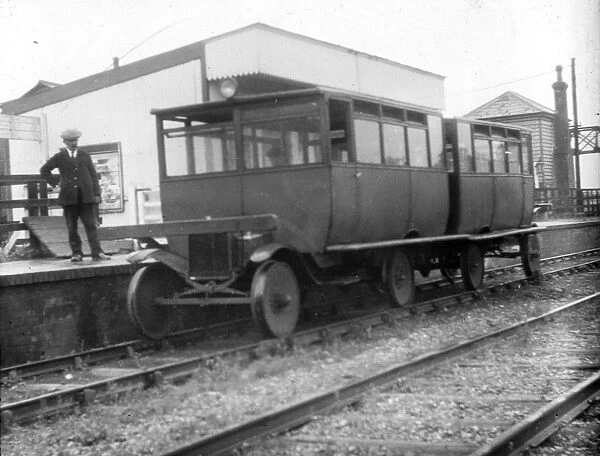 Railcar set at Headcorn Junction - Kent & East Sussex Railway c.1932