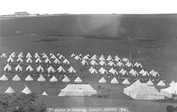 RSR 16th Battalion, Sussex Yeomanry, camp at Lewes 1914