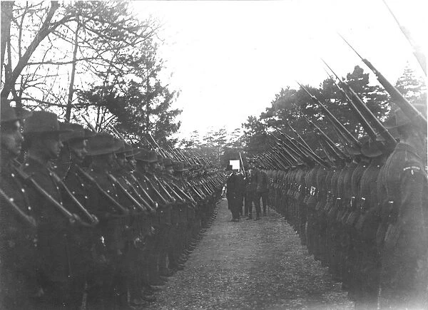 RSR 16th Battalion, Sussex Yeomanry, inspection of parade