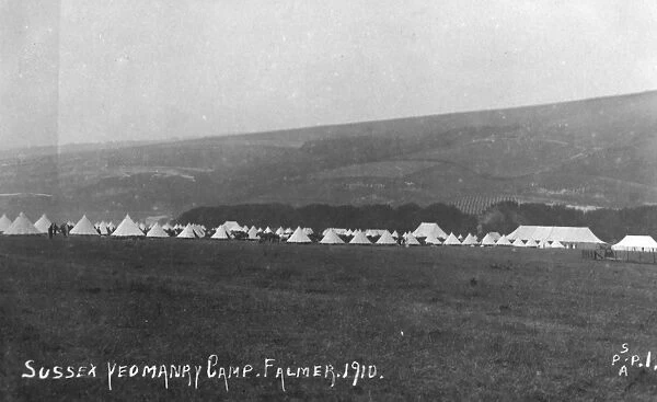 RSR 16th Battalion, Sussex Yeomanry camp at Falmer, 1910