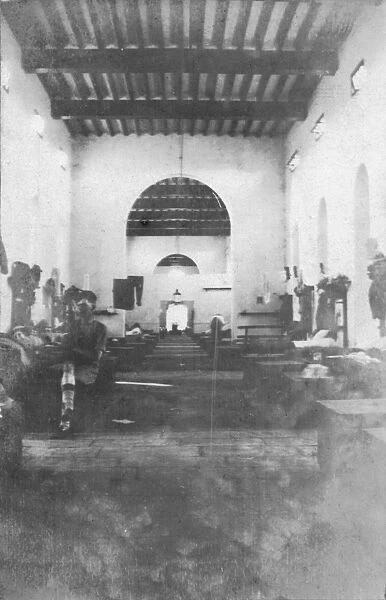 RSR 2  /  6th Battalion, Bungalow interior, Cornwallis Barracks, Bangalore 1916