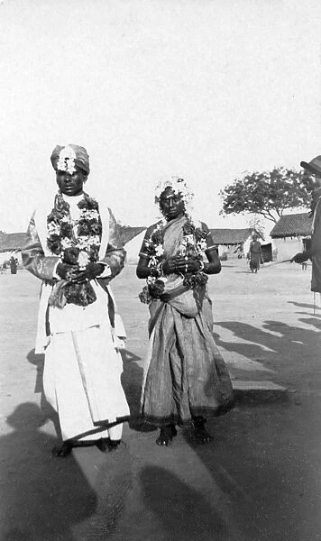 RSR 2 / 6th Battalion, Indian Bride (11) and Bridegroom (19), Bangalore, 1916