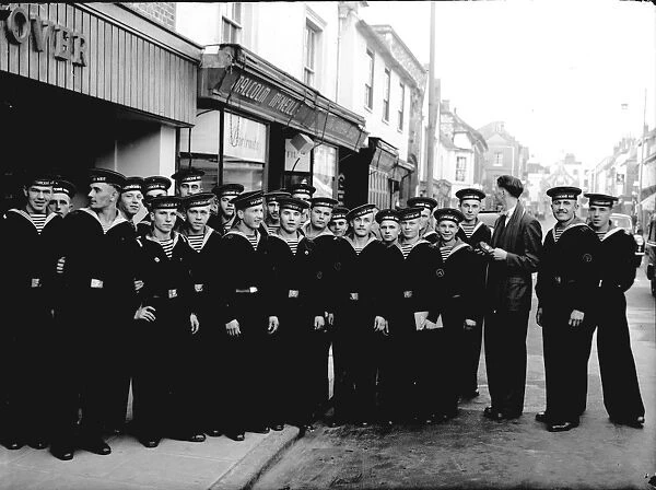 Russian Navy cadets in Chichester. c1962