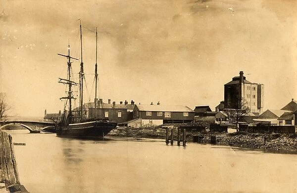Sailing boat on the River Arun at Arundel, 18 April 1892
