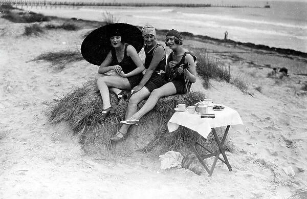 On the sand dunes, Littlehampton, 1920s
