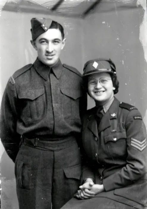 Framed Print : My sister outranks me! - February 1945 Framed Print : My sister outranks me! - February 1945