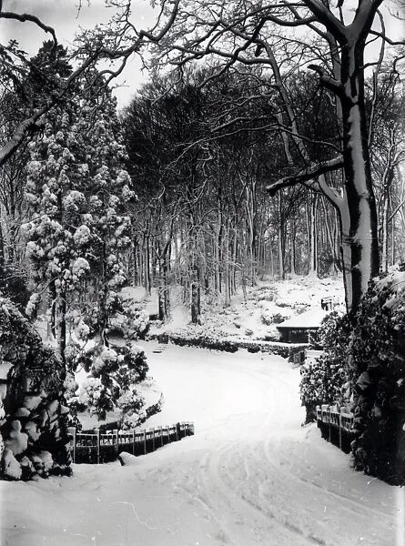 Snow scene, Upperton Way - February 1940