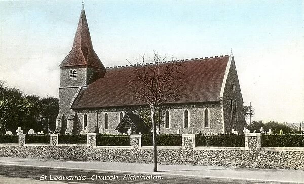 St Leonard Church exterior, Aldrington, c. 1900