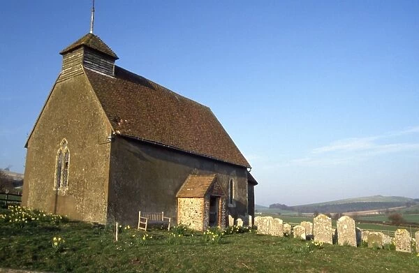 View of St Mary the Virgin Church, Upwaltham, near Chichester