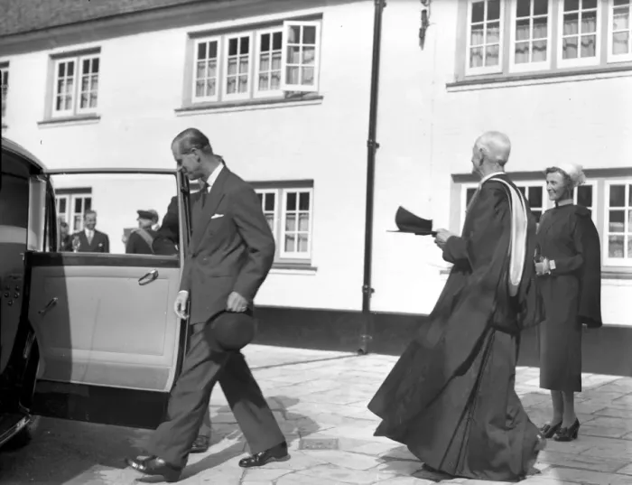 Framed Print : Visit of HM The Queen and Prince Philip, 30th July 1956 Framed Print : Visit of HM The Queen and Prince Philip, 30th July 1956