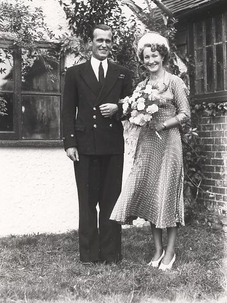 Wedding at Kirdford, Sussex. September 1949