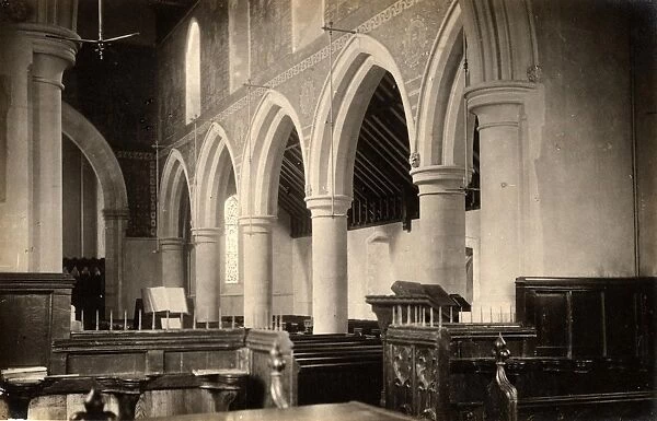 West Tarring: the interior of St Andrews Church, 17 July 1891