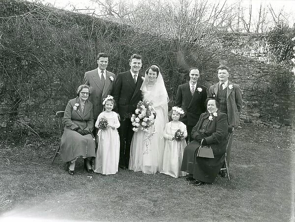 Whittington - Savage wedding, Petworth, 19 March 1955