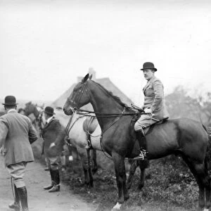 3rd Lord Cowdray - Lord Cowdray astride horse, c1933