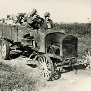 Ancient Ford lorry laden with logs - September 1948 Ancient Ford lorry laden with logs - September 1948