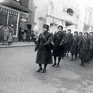 Auxiliary Territorial Service Parade through Horsham - December 1940