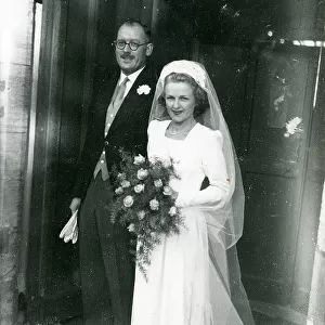 Barnett-Whittington wedding, Petworth, October 1947