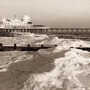 Bognor beach in winter. 1963