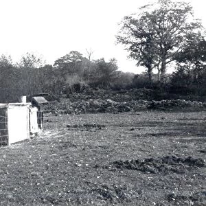 Bomb Crater at Balls Cross - about 1940