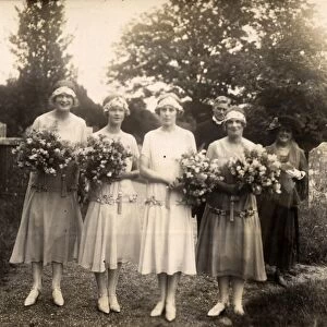 Bridesmaids at Wedding, 1925