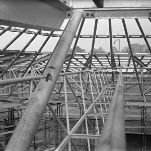 Building of the roof of Chichester Festival Theatre