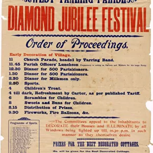 Diamond Jubilee Poster for West Tarring, 1897