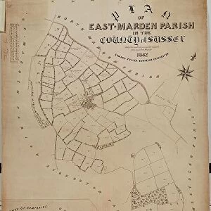 East Marden tithe map, 1842