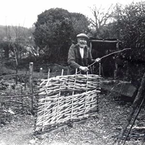 Hurdle Maker at Ebernoe - April 1939