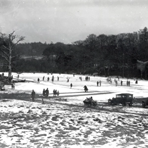 Ice Skating on Benbow Pond at Midhurst