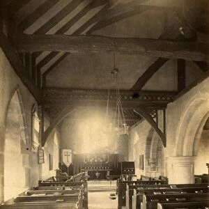 Interior of the church at Ashurst, 12 June 1895