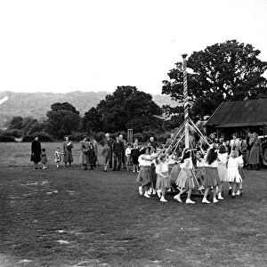Maypole Dancing, June 1951