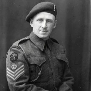 Portrait of a Company Quartermaster Sergeant, Special Services Brigade - 18 Feb 1944