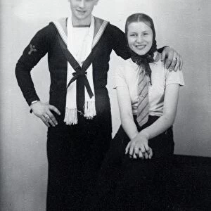 Portrait of a Sailor and his girl - about 1941