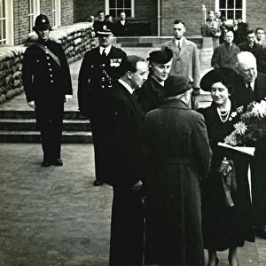 Queen Elizabeth at County Hall, 7th December 1939