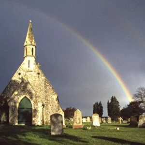 A rainbow over the old chapel, Cemetery Lane, Westbourne