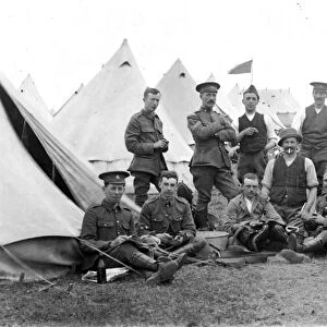 RSR 16th Battalion, Sussex Yeomanry at camp, 1910